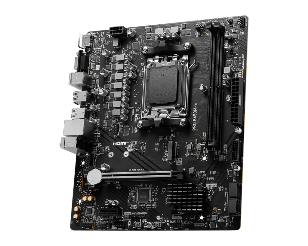 MSI Motherboard Pro B650M-E DDR5 MSI Motherboard Pro B650M-E DDR5